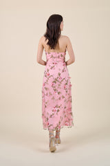 Rosa Midi 3D Floral Dress