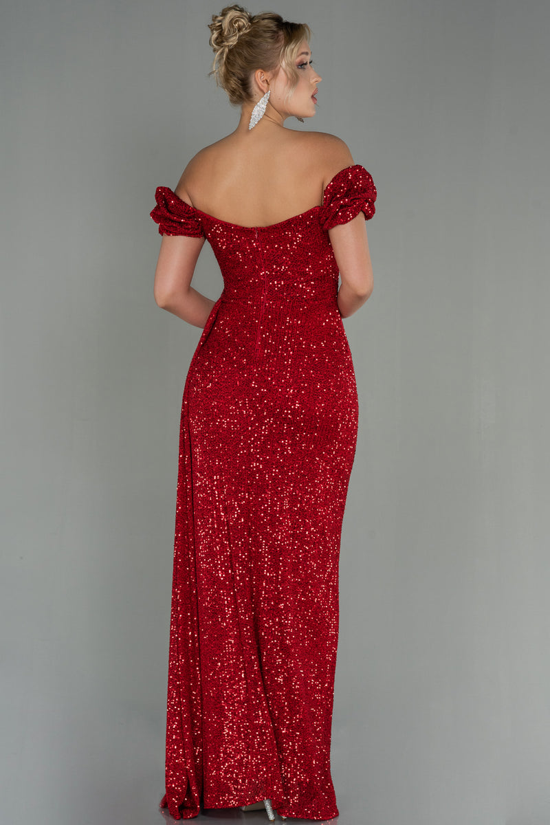 Gwen Red Sequin Plus Size Off Shoulder Straps Gown with Slit and Train – unmatchedbyu Gwen Red Sequin Plus Size Off Shoulder Straps Gown with Slit and Train – unmatchedbyu