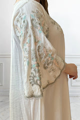 Hadia White Caftan Dress