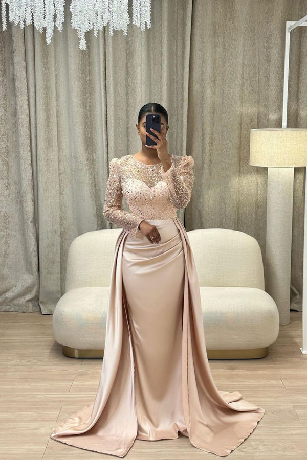 Sara Champagne Gold Gown