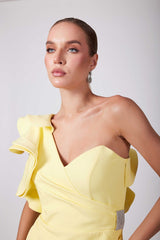 Kayla Yellow Mini Dress