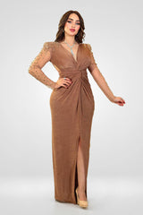 Israa Mocha Brown Gown