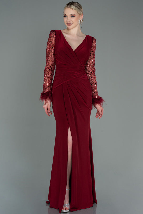 Jelena Burgundy Gown