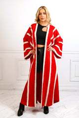 Mandy Red Fringe Kimono