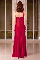 Miranda Cowl Neck Red Gown