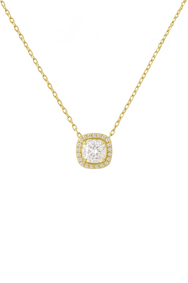 Pave Double Halo Necklace
