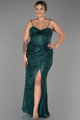 Talia Emerald Green Sequined Gown