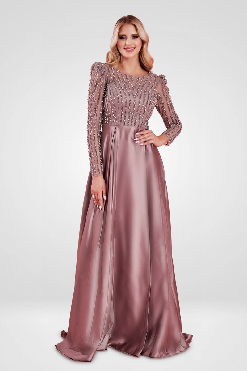 Zoya Taupe Gown