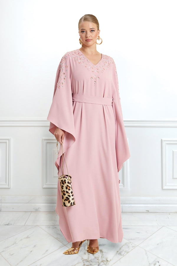 Dalida Rose Caftan Dress