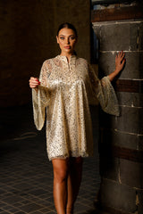 Dua Gold Caftan Dress (Multiple Lengths)