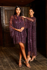 Dua Purple Caftan Dress (Multiple Lengths)