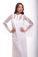 Dua White Caftan Dress (multiple lengths)