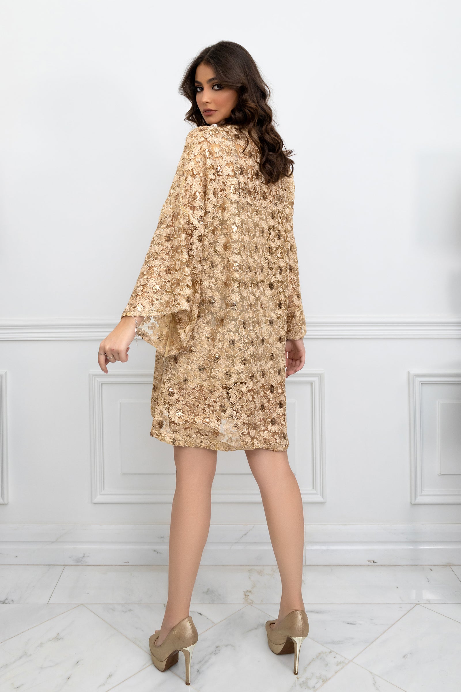 TADO24SS-001　RIYA CAFTAN DRESS Pattern Print Square Kaftan – Rhea Fashion