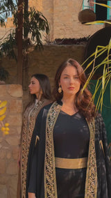 Zuria Black Cape Abaya