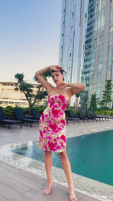 Havanah Midi Floral Dress