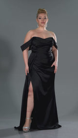 Hajar Black Gown