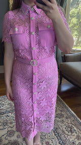 Candace Pink Lace Dress