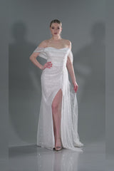 Rubina White Gown