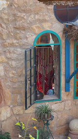 Biya Red Abaya Kimono