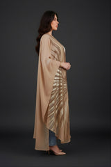Sadeem Beige Abaya Kimono