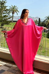 Savannah Fuchsia Pink Caftan Dress