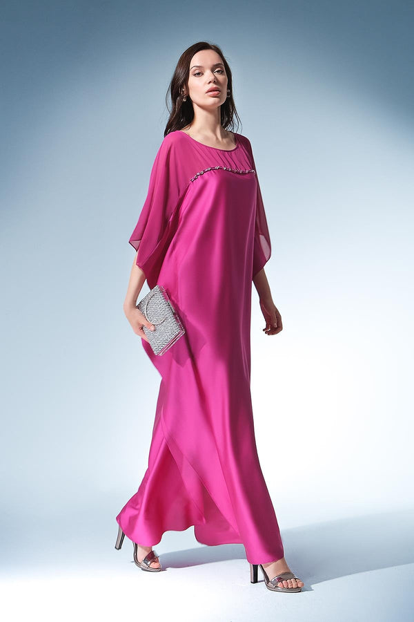 Zaina Fuchsia Caftan Dress
