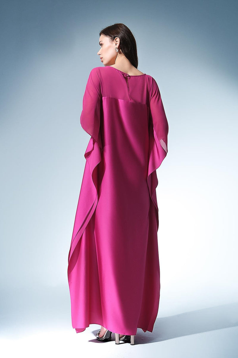 Zaina Fuchsia Caftan Dress