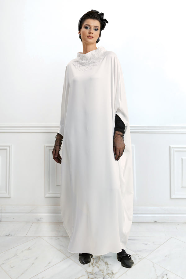 Theema White Caftan Dress