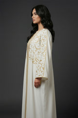 Harf White Abaya Kimono