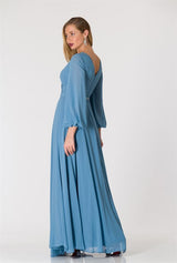 Dalina Maxi Dress-Ocean Blue