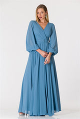 Dalina Maxi Dress-Ocean Blue