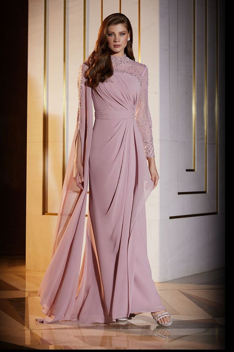 Blush 2025 cape dress