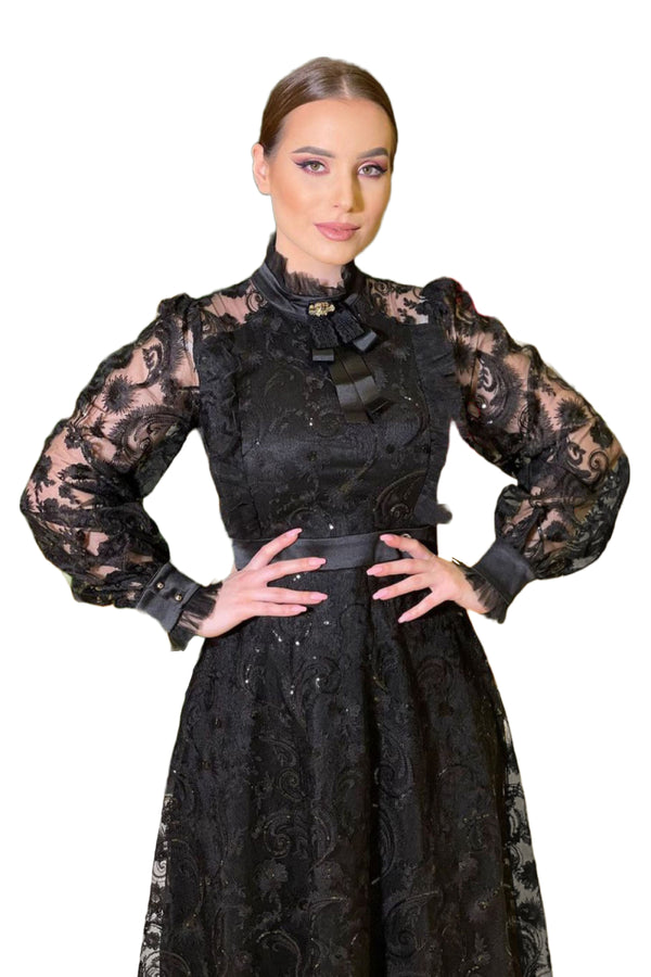 Eloise Black Lace Dress