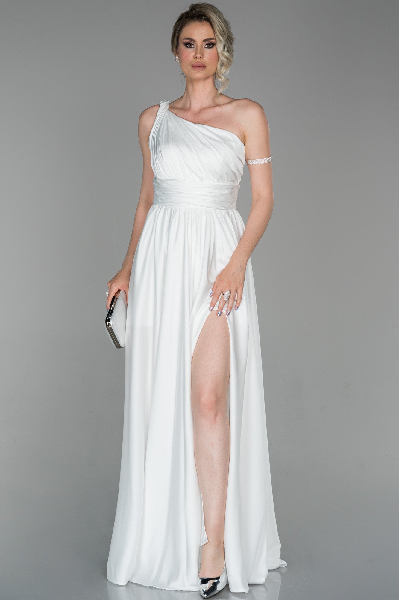 Helen Off Shoulder Contrast Maxi Dress
