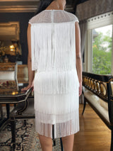 Gigi White Fringe Dress