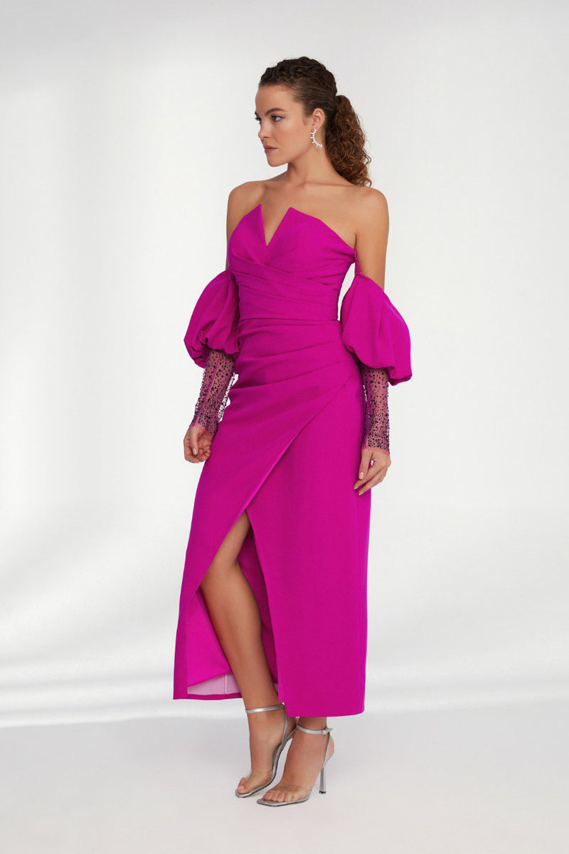 Jasmine Fuchsia Dress