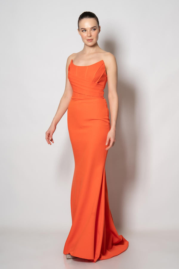 Vanessa Orange Gown