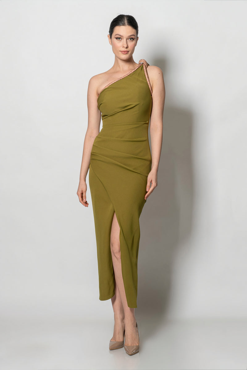 Morgan Olive Green Dress
