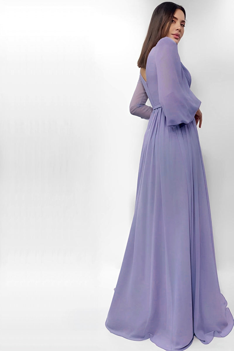 Salma Lilac Floral Dress