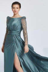 Victoria Sage Blue Gown