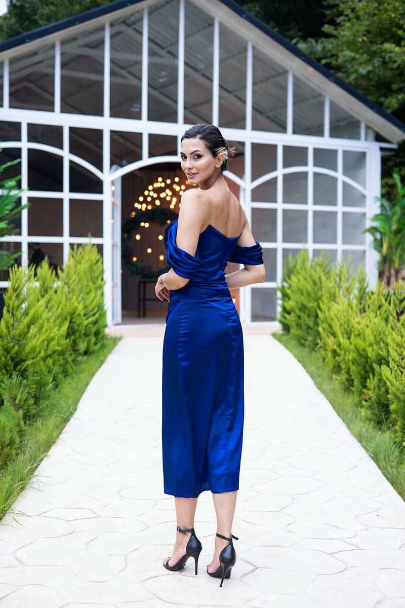 Olivia Royal Blue Midi Dress unmatchedbyu Olivia Royal Blue Midi Dress unmatchedbyu