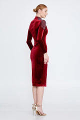 Amy Red Velvet Dress
